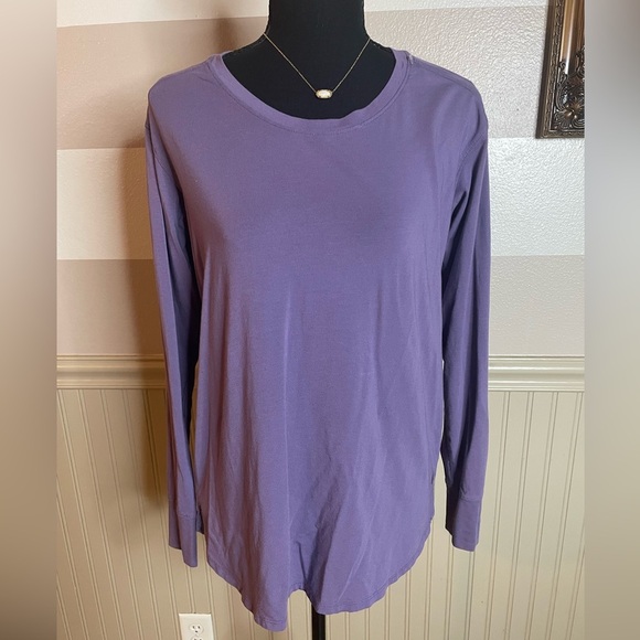 L.L. Bean purple Long Sleeve Tee Size Small R - Picture 2 of 13